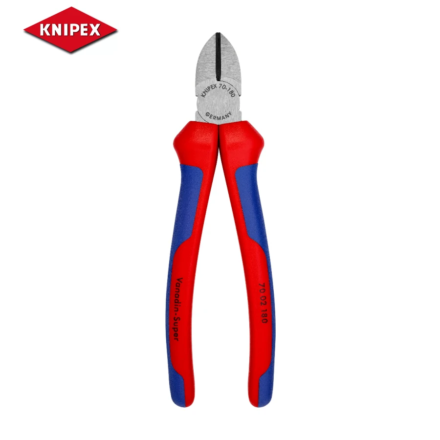 

Диагональный резак KNIPEX, высококачественные ванадиевые Электрические плоскогубцы 70 02 180