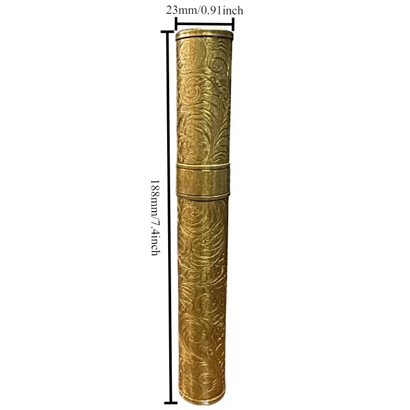 

Metal Cigar Tube Jar gold Single Cigar box Travel Humidor Box Portable Storage gift for men cigar accessroies 118