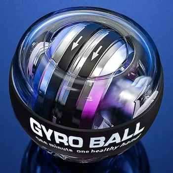 LED Gyroscopic Powerball Autostart ช่วง Gyro Power ข้อมือ Ball แขนกล้ามเนื้อมือ FORCE TRAINER ฟิตเนสอุปกรณ์