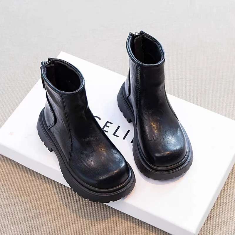 

2025 Children Casual Short Boots for Girls Boys Autumn Winter New Fashion Korean Style Soft Bottom Anti-slippery Versatile Shoes