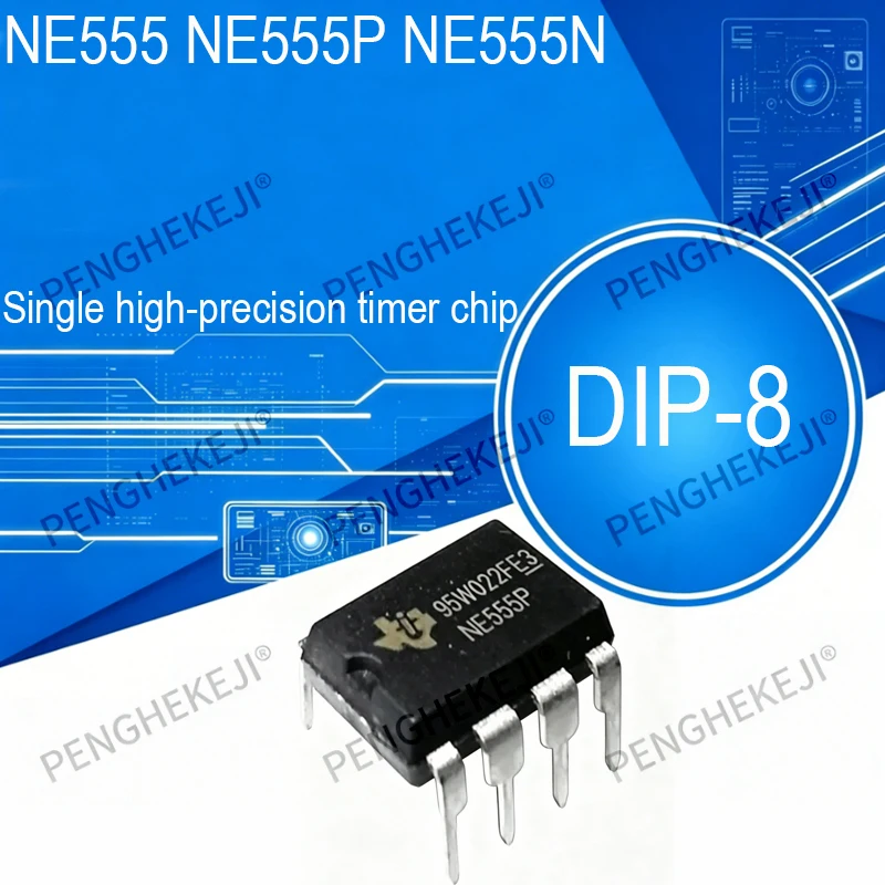 50/100PCS NE555 DIP-8 NE555P NE555N single high-precision timer chip
