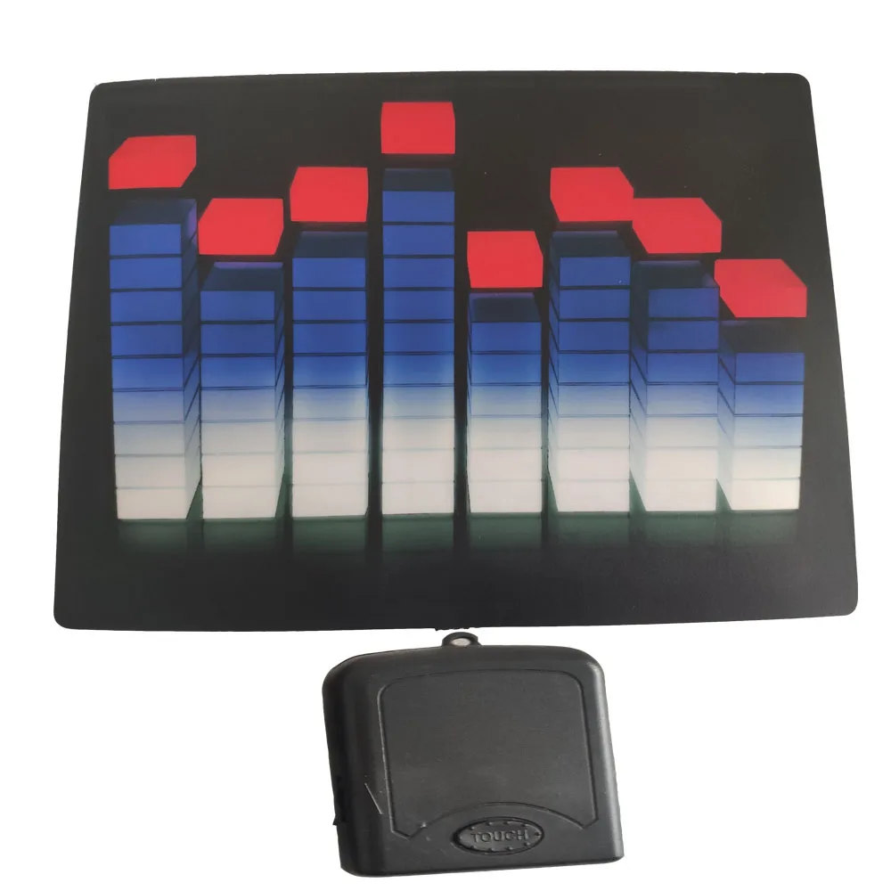 لوحة فلاش للحفلات اللاسلكية تضيء صوت الموسيقى لوحة وامضة منشط للتي شيرت