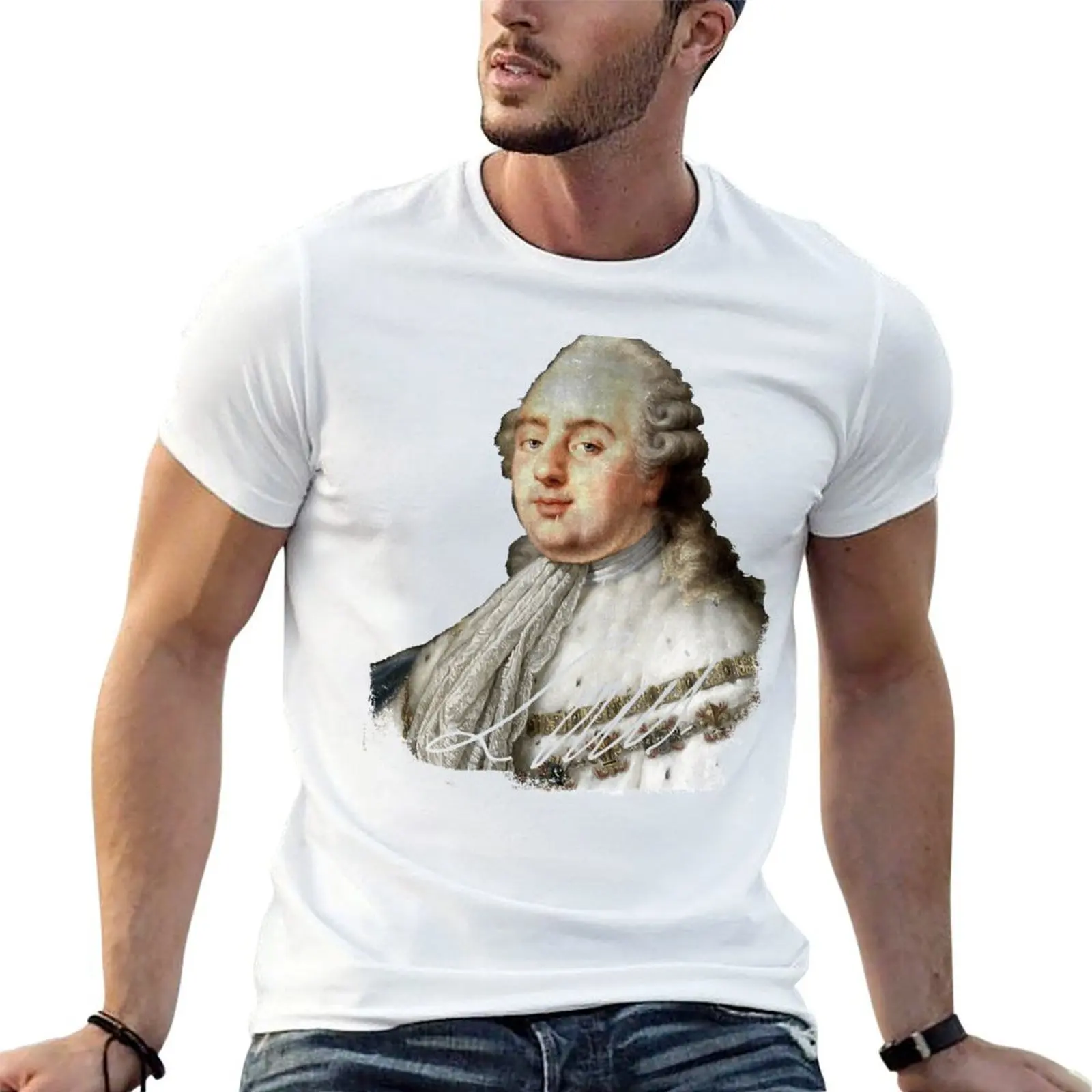 

Футболка King Louis XVI, забавные футболки, мужская футболка, футболки для мужчин, футболки с рисунком