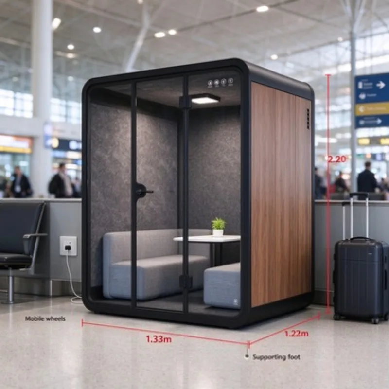 High Quality Modern Steel Office Soundproof Booth with Excellent Sound Insulation for Home Office and Conference Rooms