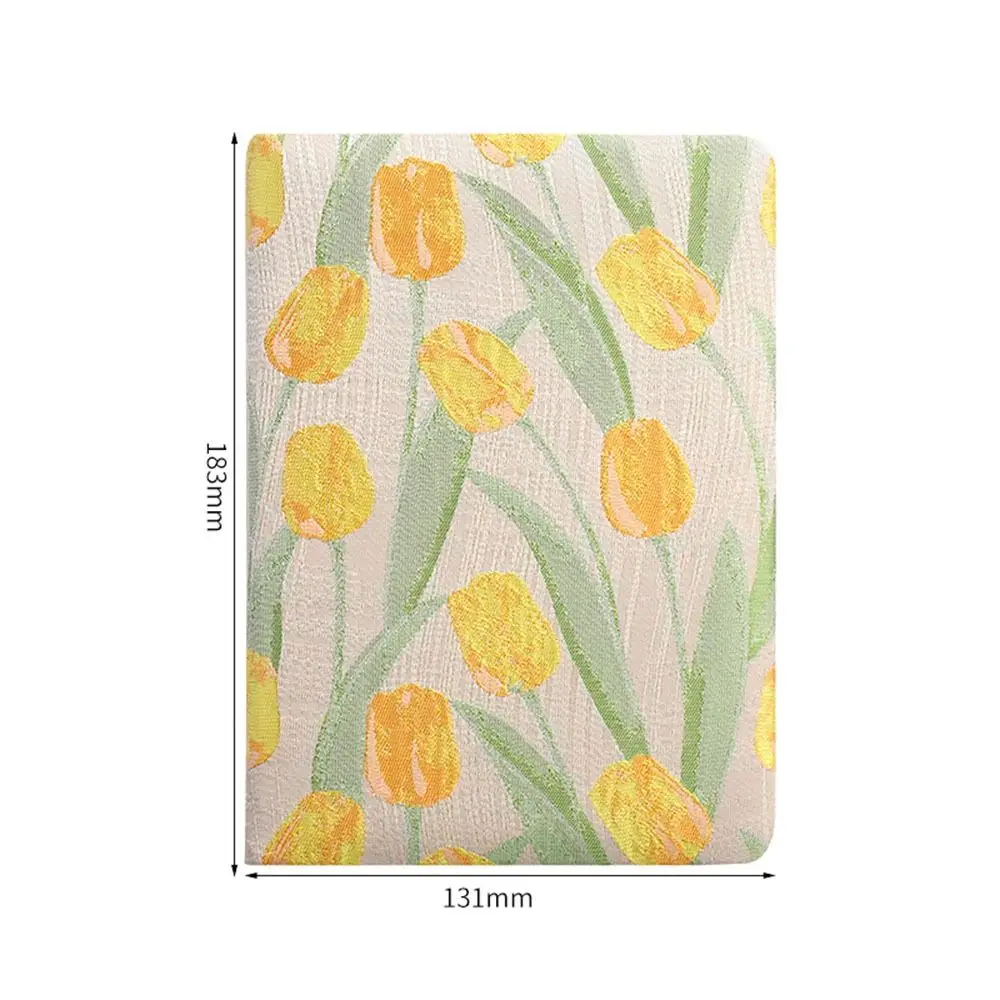 

Очаровательный винтажный блокнот с вышивкой, матовая тканевая обложка, блокнот с принтом Morandi, толстый студенческий дневник, школьный