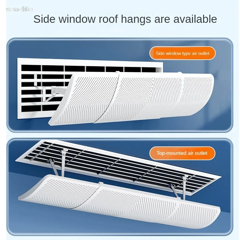 Retractable Central AC Vent Deflector Universal Fit Universal Retractable AC Anti-Direct Blow Vent Shield