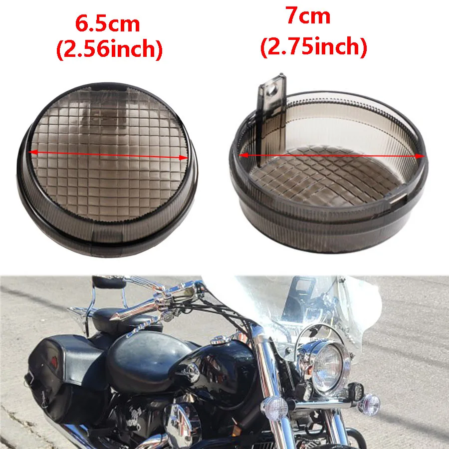 Osłony przednich tylnych kierunkowskazów do Honda Kawasaki Cruisers Vulcan VN VT VTX 1300 1600 1800 Classic