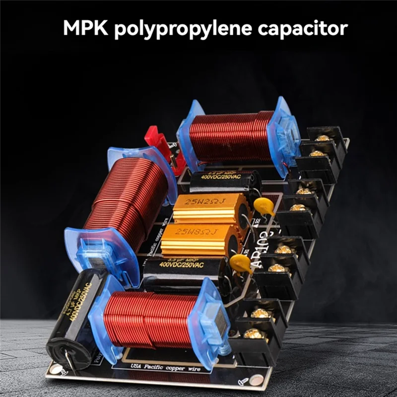 BAAY مكبر صوت احترافي كروس 3 اتجاهات مقسم مكبر صوت 200-500 وات 45 هرتز - 23 كيلو هرتز 3 وحدة صوت للمسرح المنزلي