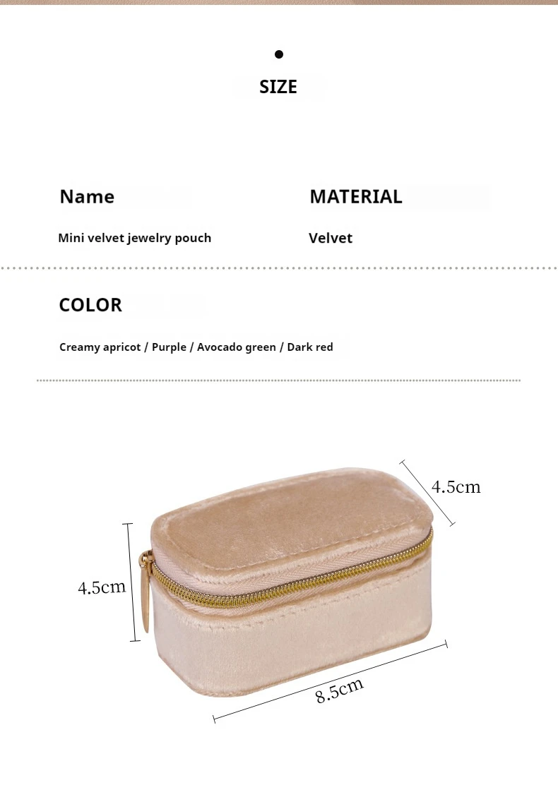 French jewelry storage box Small portable travel jewelry jewelry storage box Suitable for stud earrings rings storage