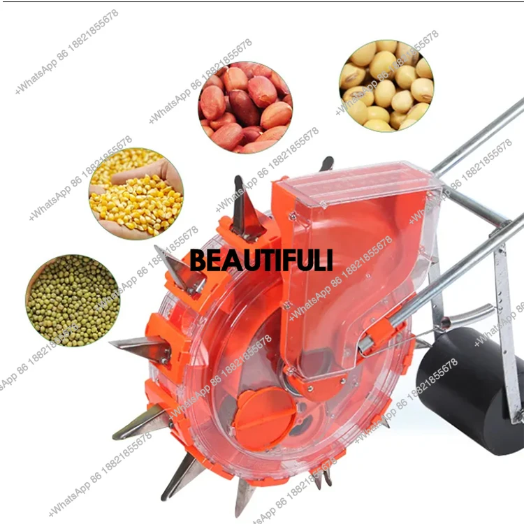 

Africa Hot Sale Manual Hand Push Soybean Rice Wheat Peanut Corn Maize Seeder/ Wholesale Hand Push Planter For Farmer