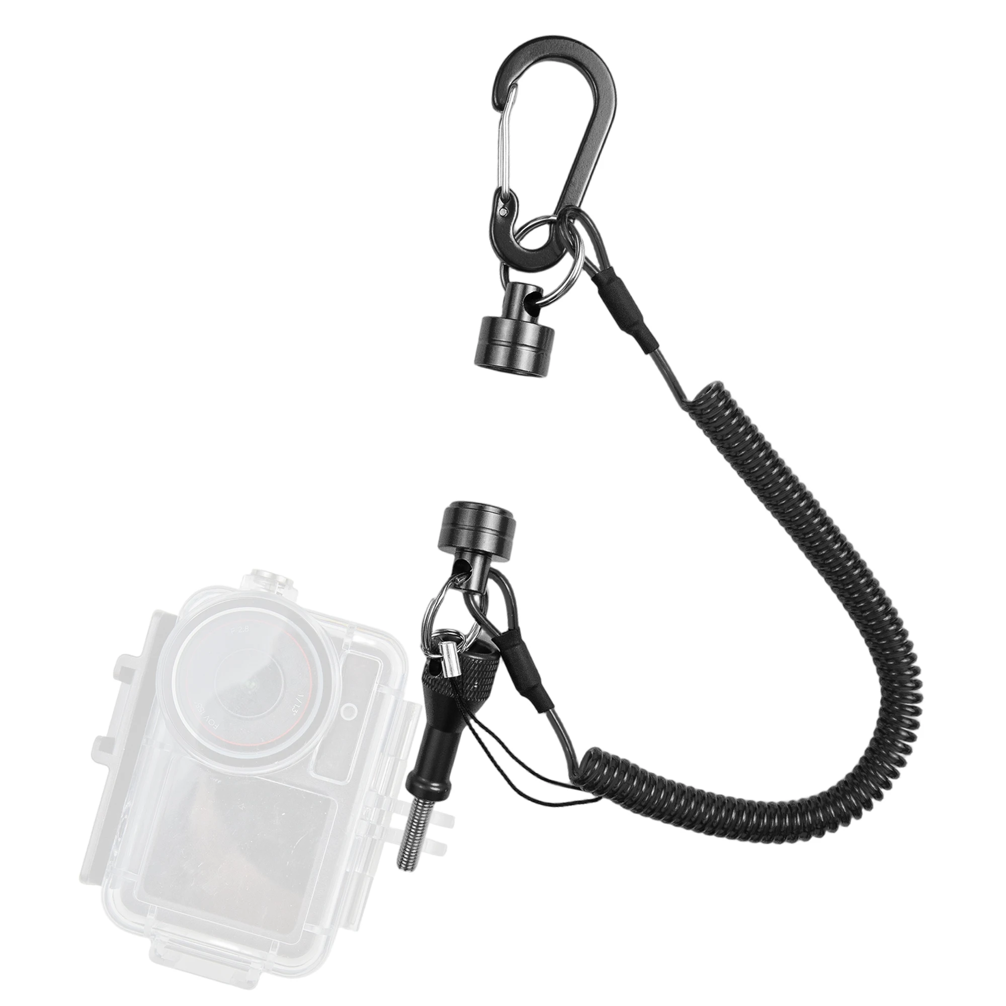Scuba Diving Lanyard Magnetic Quick Release Key Holder Connection Ring Fly Fishing Tool For Underwater Photography Action Camera
