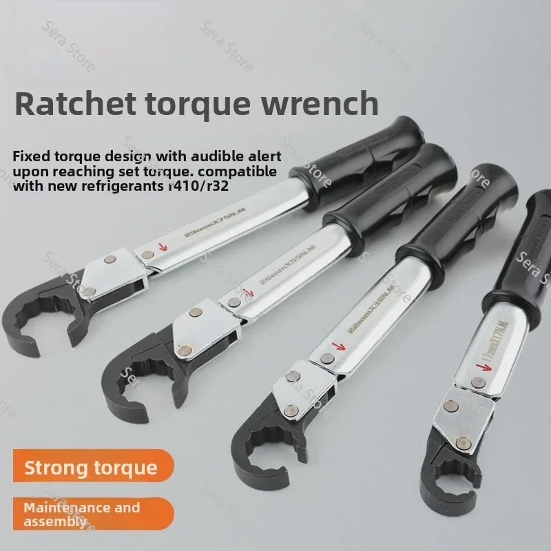 ST-02L Ratchet Torque Wrench Set - High-precision Open-end Wrench for Spark Plug and Air Conditioning Maintenance Tools