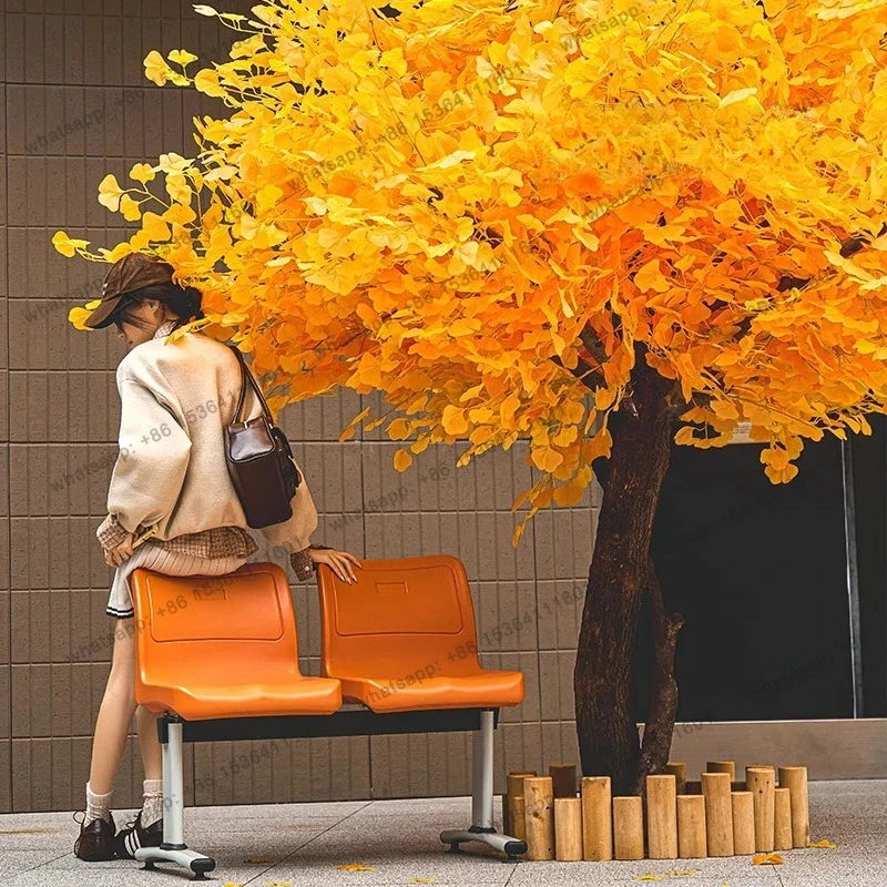 yj21 Simulation ginkgo tree large fake tree landscaping indoor simulation tree landscape bionic green plant floor decoration