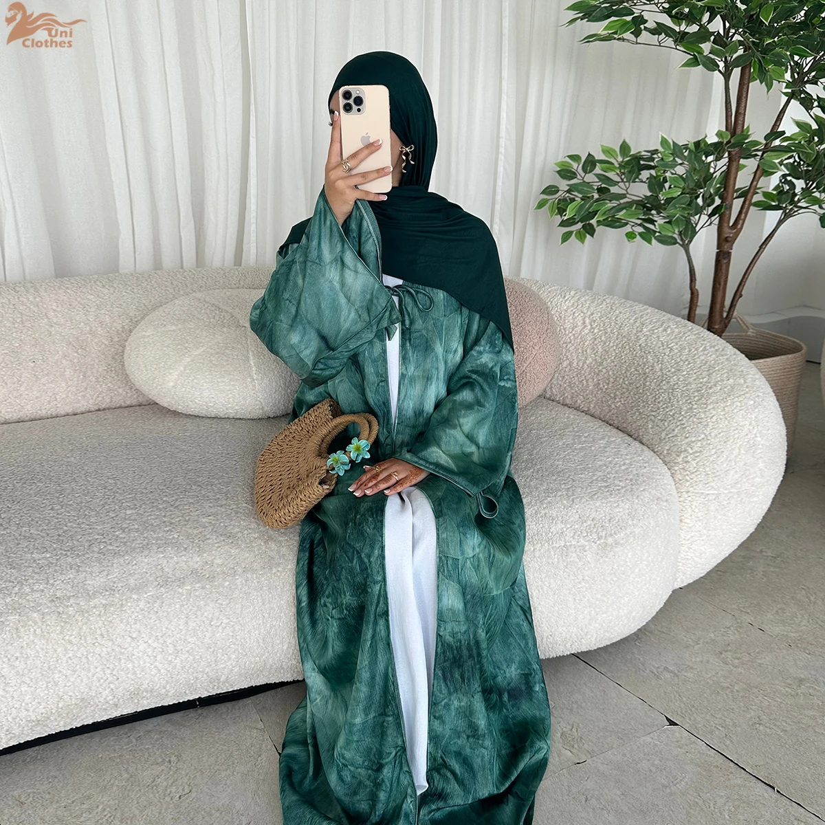Ramadan eid novo abaya 2026 cetim laço até mármore impresso abaya feminino vestido muçulmano roupas islâmicas feminino modesto aberto abaya