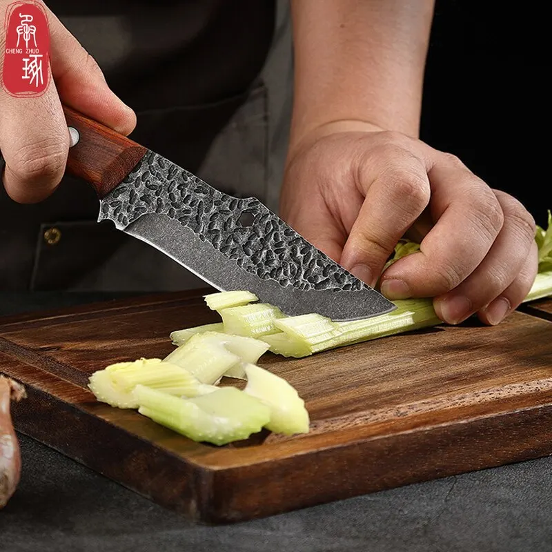 Handmade Forged Boning Knife Kitchen Butcher Knife BBQ Cooking Chef Knives Household Fruit Utility Knife Kitchen Accessories