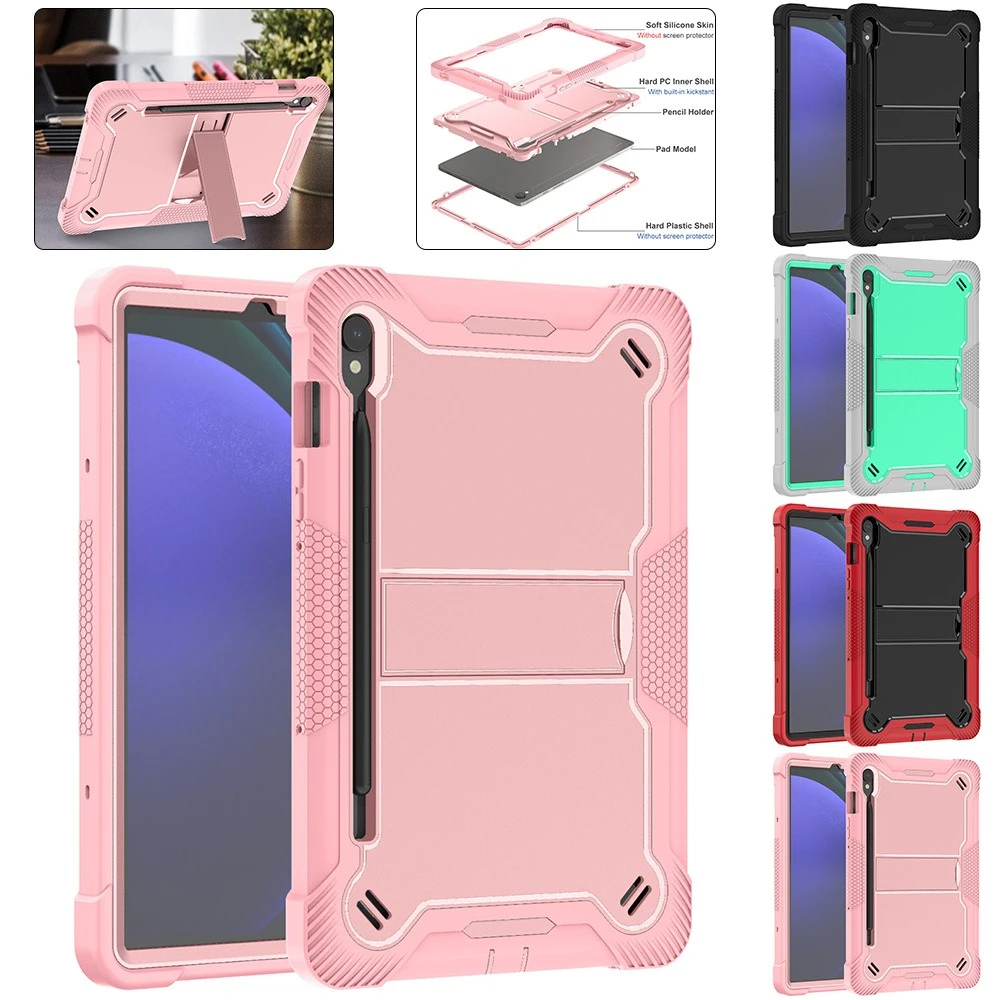 Hoesje Voor Samsung Galaxy Tab S9 Plus S8/S7 Fe Plus 12.4 Inch Hybride Schokbestendig Kids Tablets Cover Voor Galaxy Tab S7/S8/S9 11 Inch