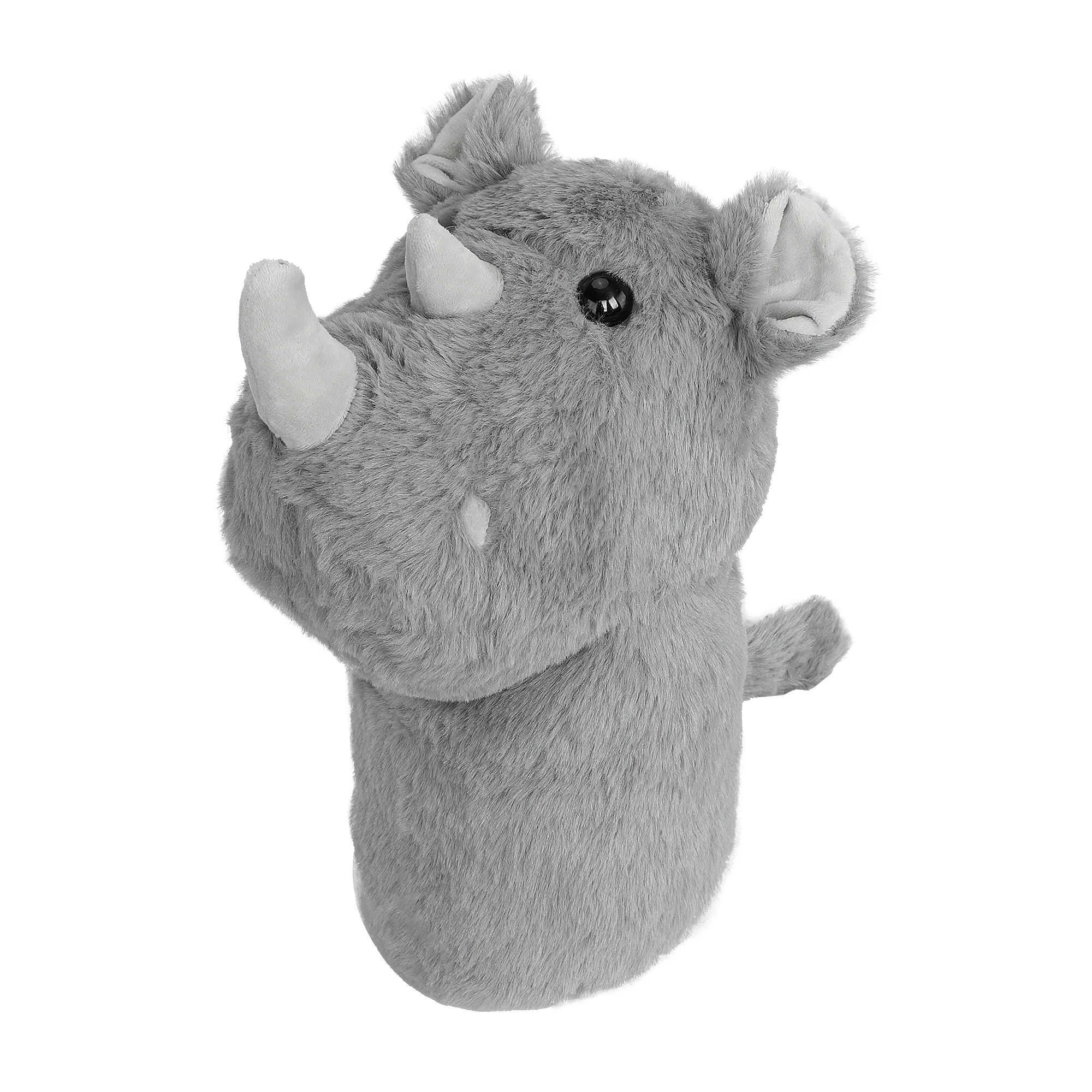 1Pcs Premium Rhino Golf Club Head Cover, 460CC Soft Plush Animal Head Cover, Protector for Driver & Fairway Wood