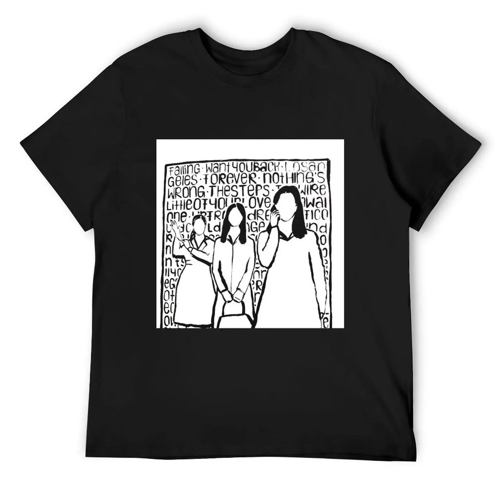 

HAIM songtitles Pin T-Shirt new gifts and t-shirts funny meme t-shirts blue archive Men's t shirts