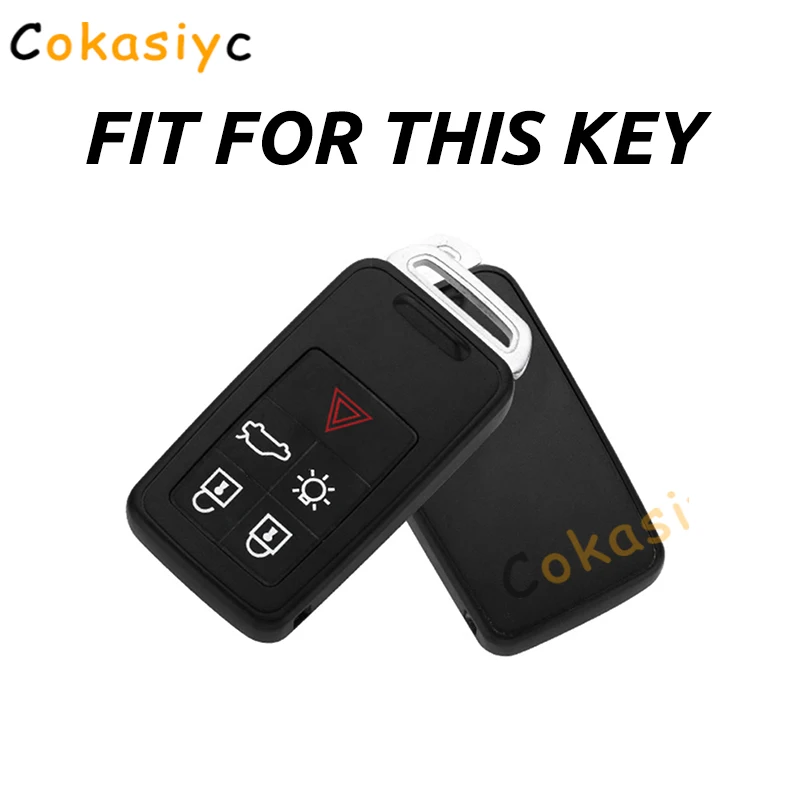 Soft TPU Car Remote Key Case Full Cover Holder Shell For Volvo S60L V40 V60 XC60 XC90 S60 S80L T3 T4 T5 Smart Key Protecter Case