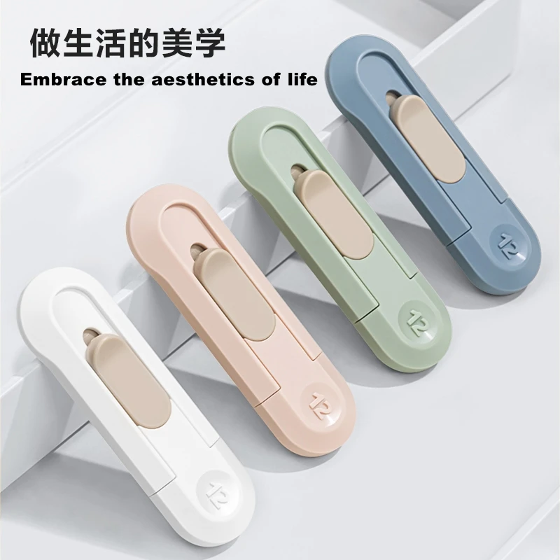Deli Nusign NS065 Mini Utility Knife with 12mm Blade Cute Art Pocket Cutter in 4 Colors for House And Office Use