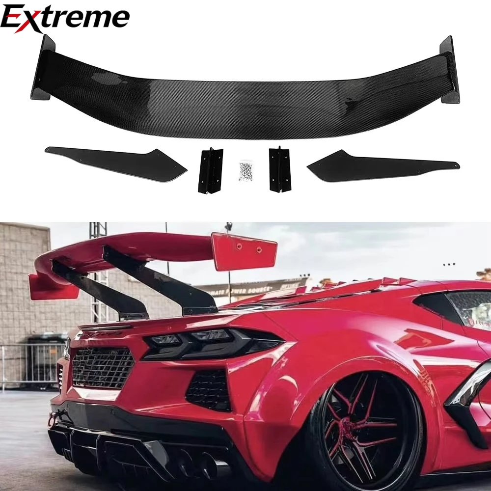 

Real Carbon Fiber Ducktail Rear Wing for Corvette C8 ZR1 ZTK 20+ Rear Spoiler Wing