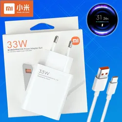 Turbo Charger 33W Xiaomi Original Fast Wall Charging Adapter Redmi Note 10 11 Mi CC9 Poco M3 K40 F3 Quick Phone Chargers 33W 30W