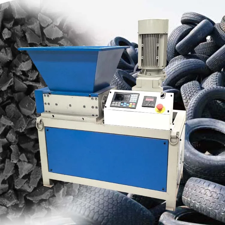 Mini Single Shaft Shredder Recycling Wood Plastic Waste Shredder Steel Scrap Machine for Scrap Metal Tire Cardboard Cloths