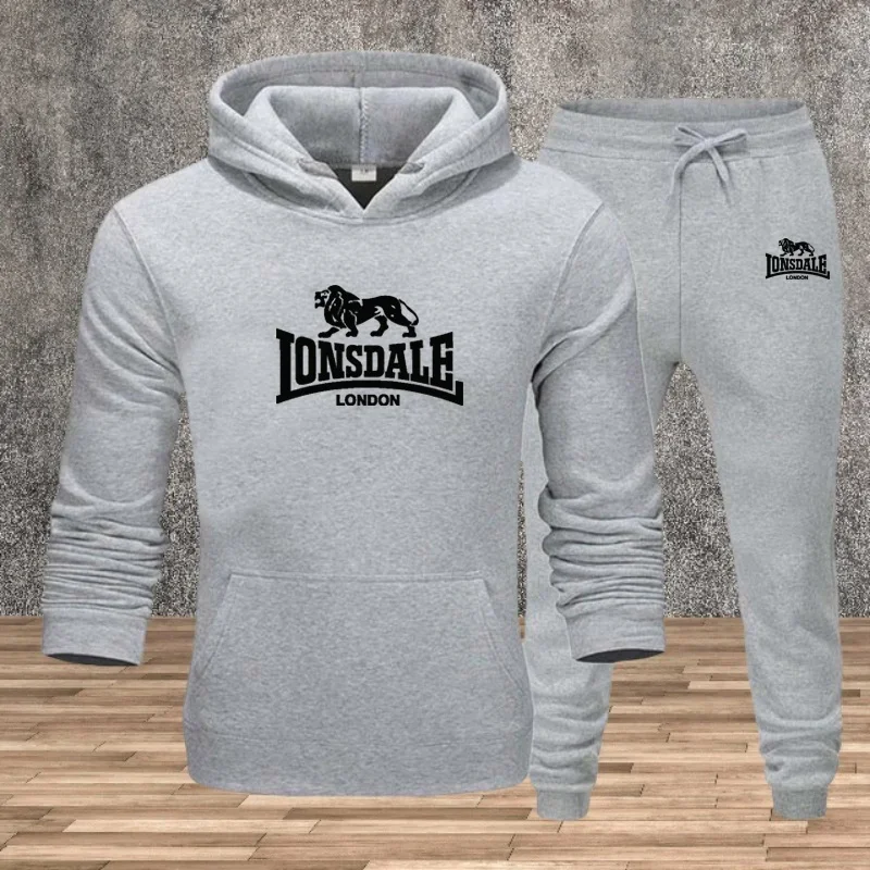 مجموعة الرجال قمصان سويت شيرت بقلنسوة Sweatpants الخريف الشتاء الذكور اليومية عارضة الرياضة عداء ببطء دعوى 2026 الحضرية الأزياء هوديس الرياضية