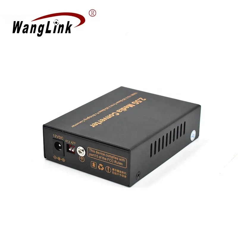 Wanglink-sfpファイバーイーサネットメディアコンバーター、2.5g、rj45、sfpメディアコンバーター