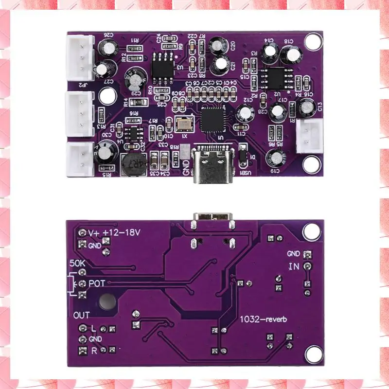 JAJA Voor DSP Digitale Reverb Circuit Module Voice Changer Eq Huilende Controle Frequentie Shifter Effect Mixer Geluidseffecten