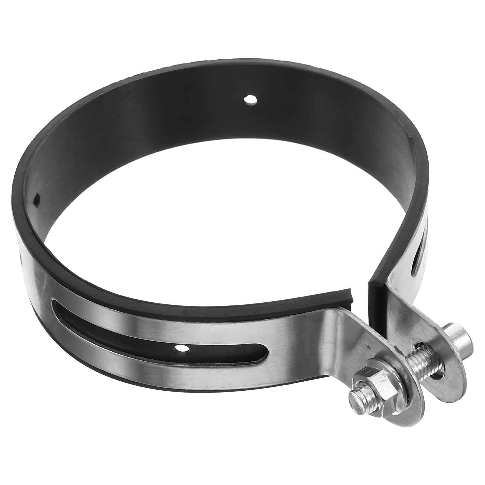 

Exhaust Clamp 110-115Mm Adjustable Butt Joint Band Clamp For Motorcycle Exhaust Pipe Durable Sleeve Coupler U Bolt Muffer