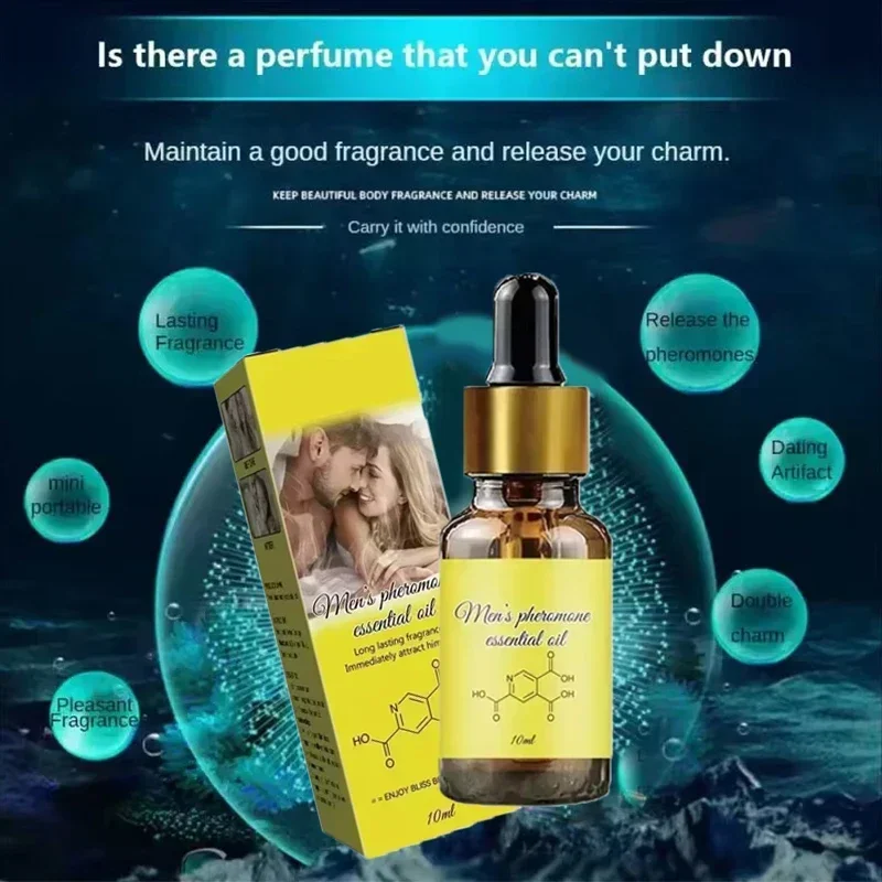 Perfume feromônico sexy para homens e mulheres, parceiro íntimo duradouro, estimulação sexual de namoro, óleo essencial portátil, flerte