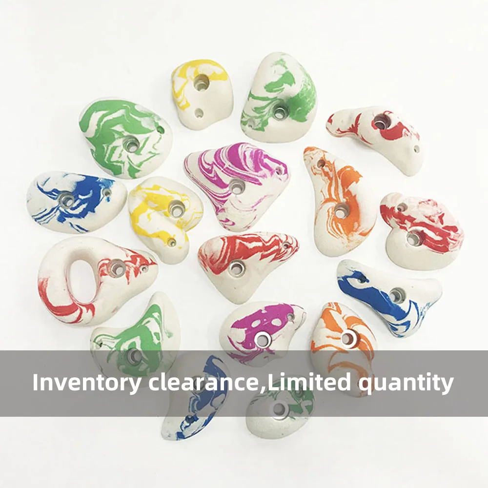 

Your quality choice!Mixed lot Kids rock climbing holds with CE and ROHS， Random color, random shape.