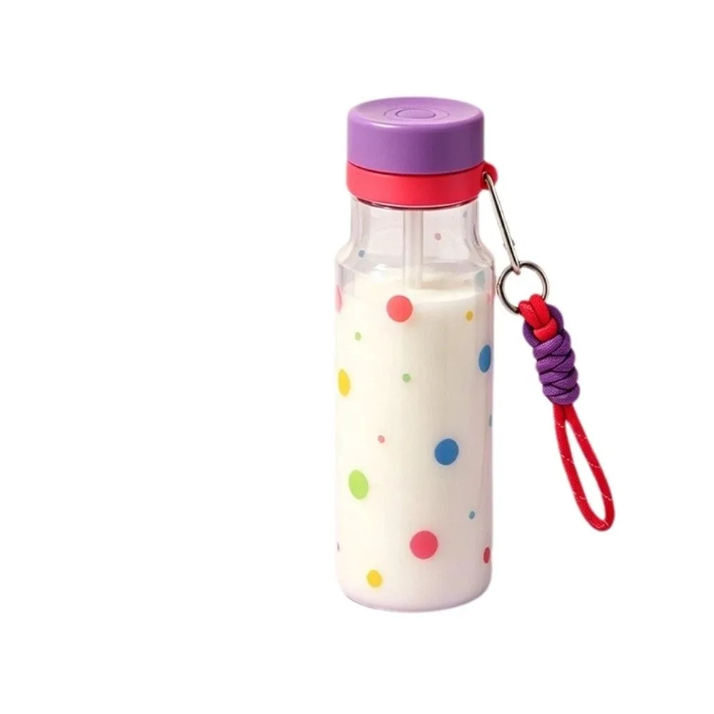 

Leak-Proof Plastic Water Bottle Star Pattern Large Capacity Straw Cup Transparent Anti-Fall Portable Sports Kettle Gym Fitness