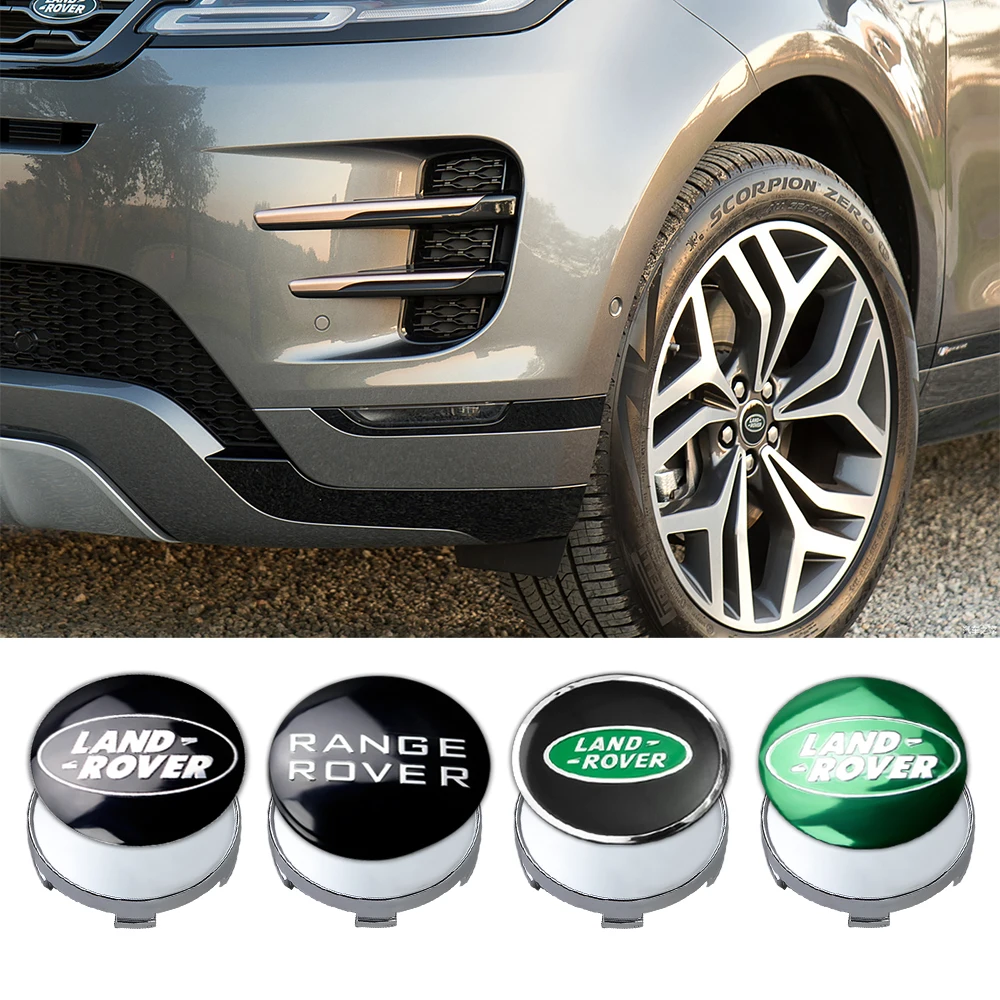 4pcs 56/60MM Car Wheel Center Cover Hub Cap Emblem Covers Stickers For Land Rover Range Rover Defender Freelander Discovery 2 3