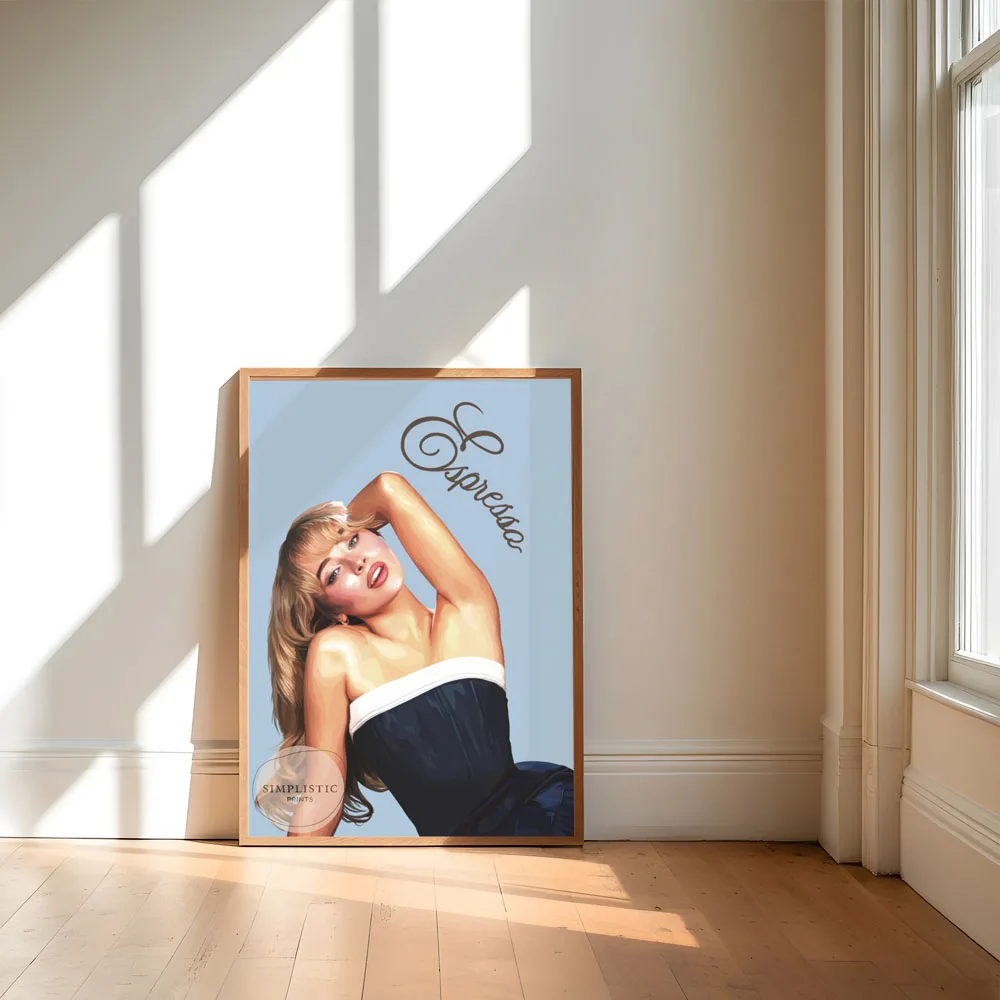 1pc Sabrina Carpenter Poster Canvas Prints Home Office Wall Bedroom Living Room Kitchen Decoration Painting
