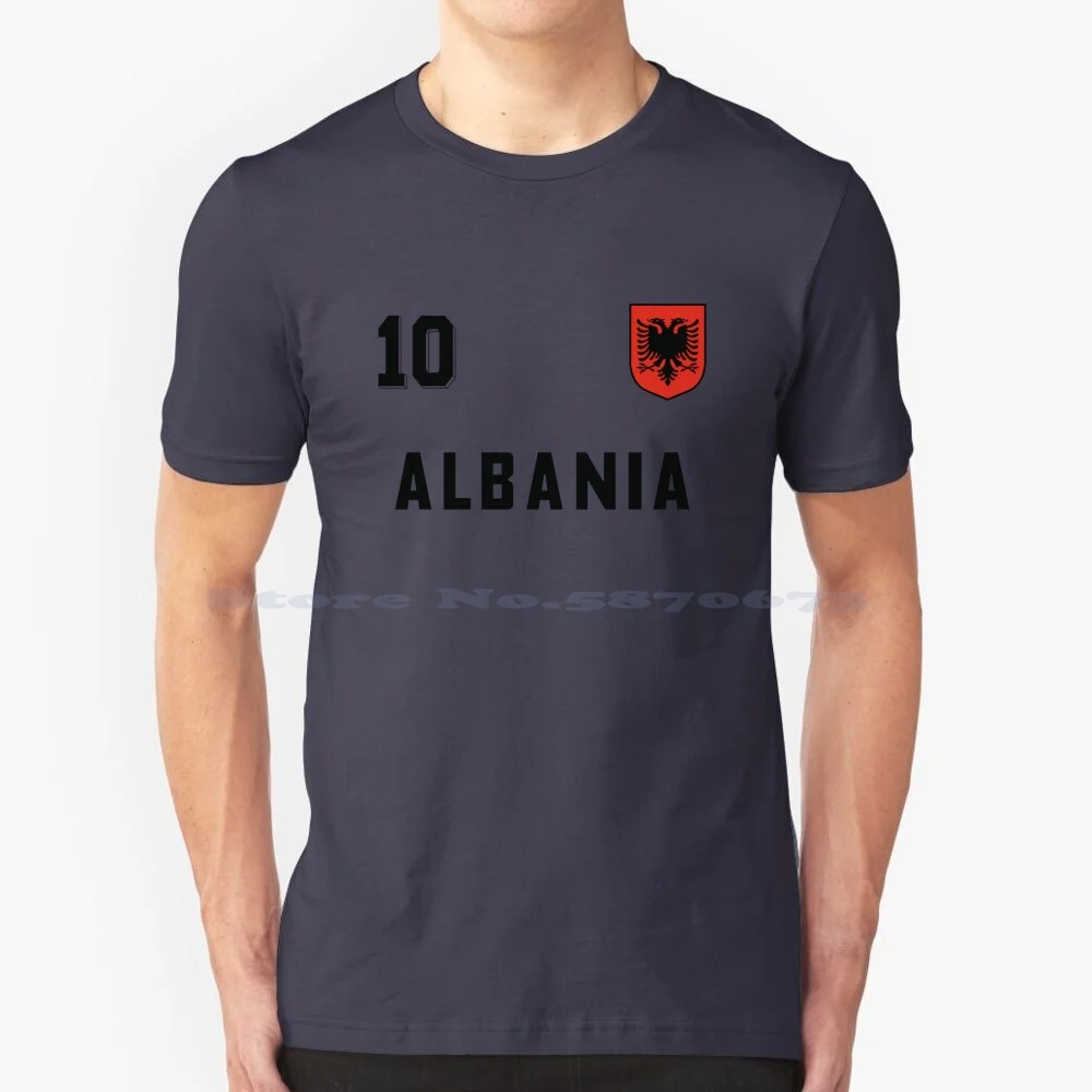 Albania Football Team Soccer Retro Jersey Number 10 T Shirt 100% Cotton Tee Athletics Basketball Durres Elbasan Rugby Tennis