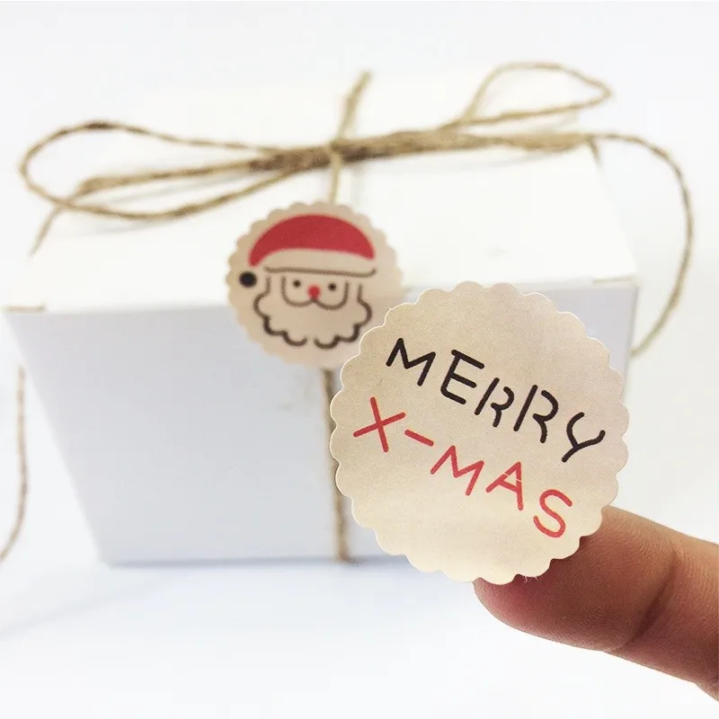 120PCS Santa Claus Christmas Tree Seal Stickers Journal Christmas Decoration Gift Sealing Stickers Cute Stickers