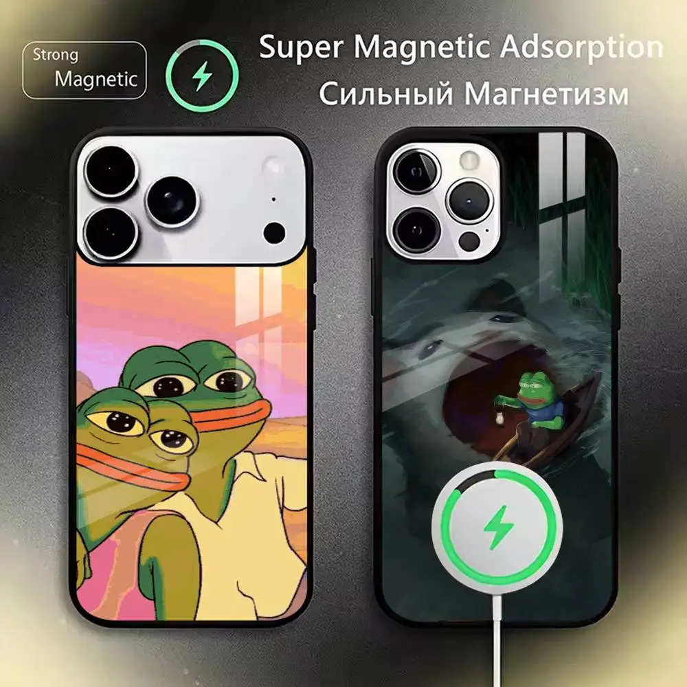 Sad Pepe The Frog  Phone Case For iPhone17,16,15,14,13,12,11 Plus,Pro Allows magnetic wireless charging