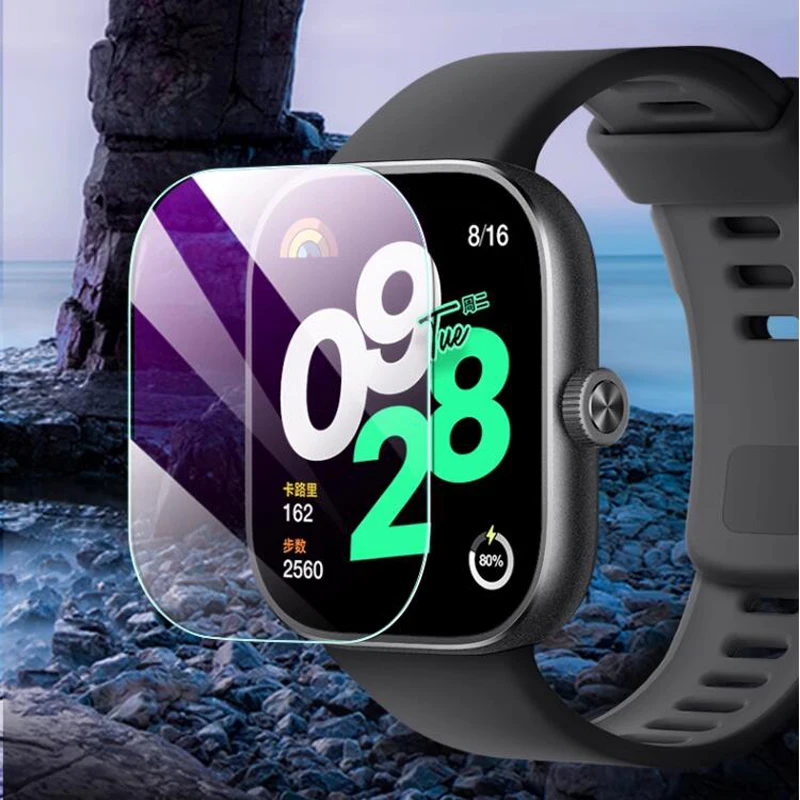 Redmi Watch 4用の透明な強化ガラス,スクリーンプロテクター,スマートアクセサリー用のスペアパーツ