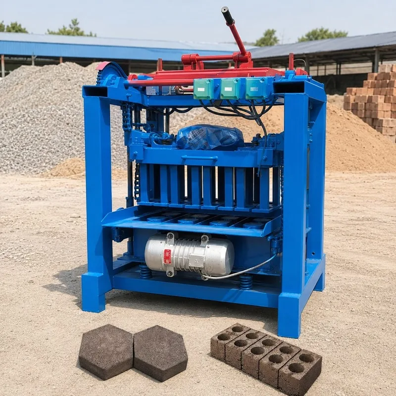 Hot Sale Block Making Machine Cement Brick Machine for Local Construction for Customized Cement Mold Hopper Feeding