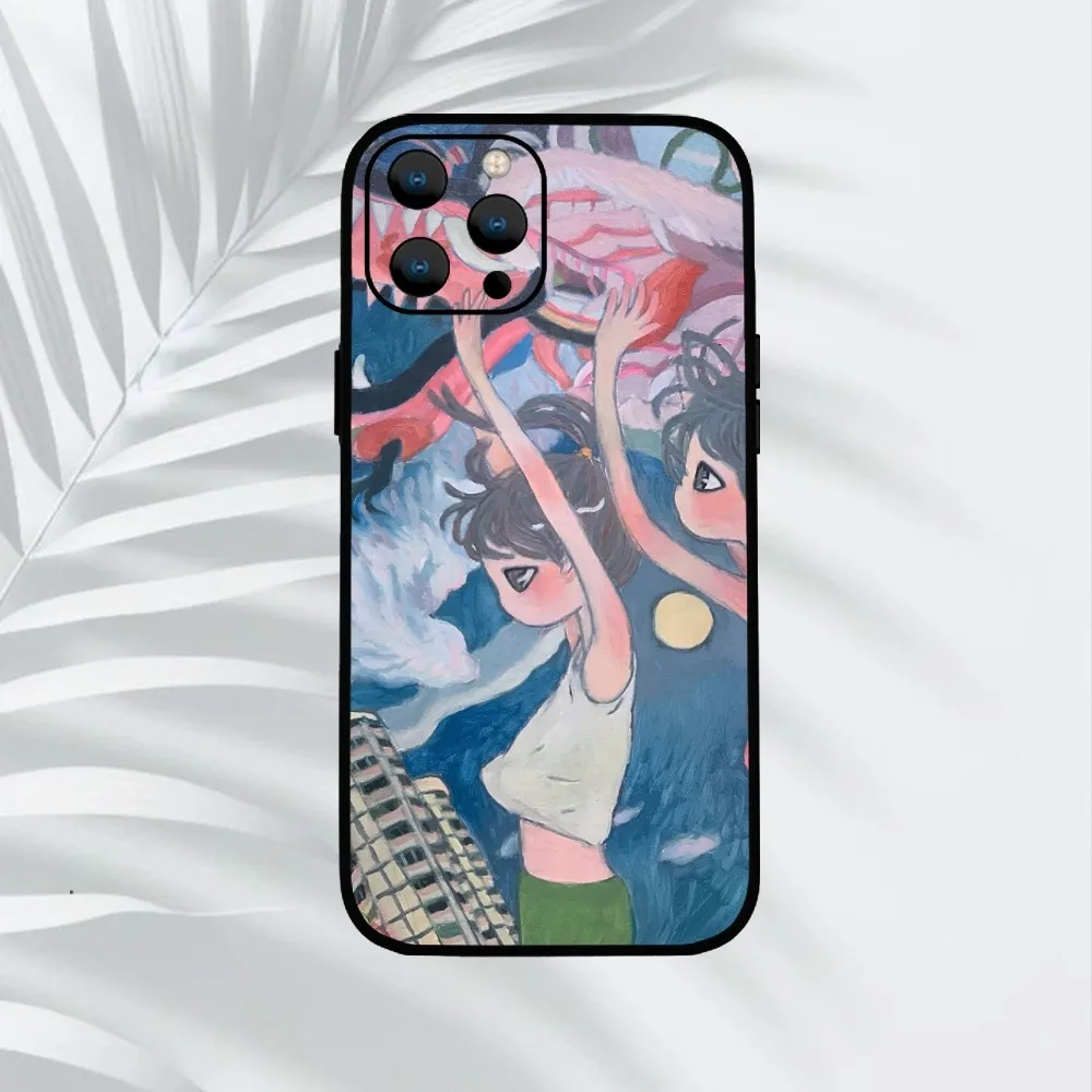 Art A-Aya T-Takano  Phone Case For iPhone Mini 11 12 13 14 15 Pro XS Max X Plus SE XR Shell