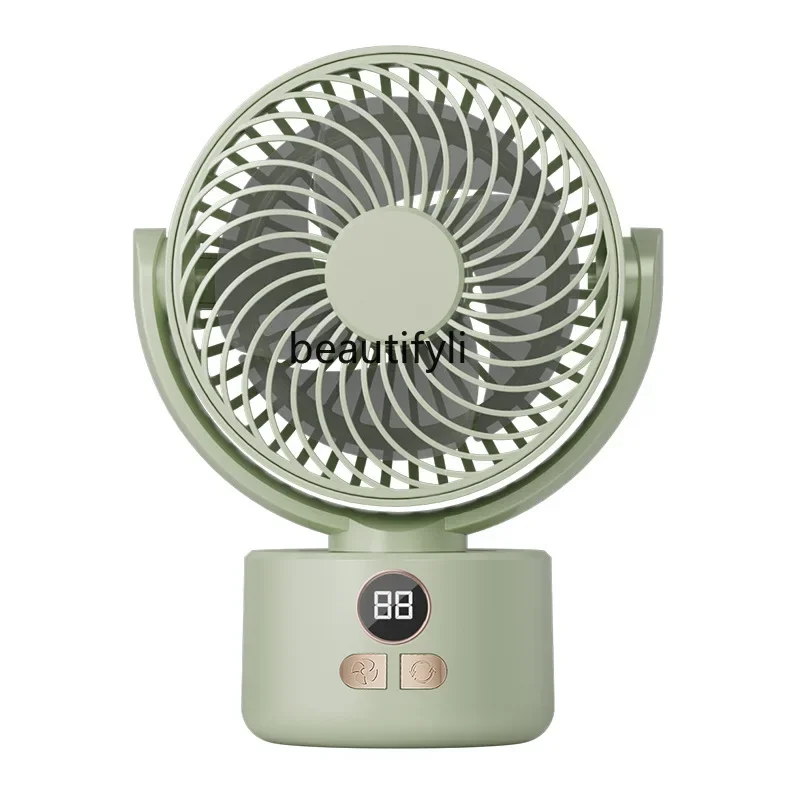 E132 ventilador de Camping circulación de escritorio al aire libre gran viento pantalla digital del hogar ventilador con trípode de doble propósito