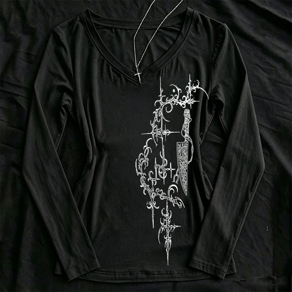 Punk girls Women Long-sleeve C - đánh giá và giá Winter Clothing Aesthetic