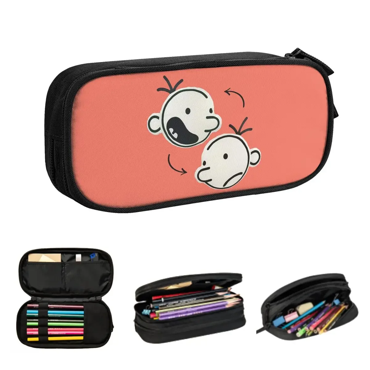 

Diary Of A Wimpy Kid Group Pencil Cases Large Capacity Pen Bags Pen Box Pencil Pouch For Boys Girls Students Stationery Office