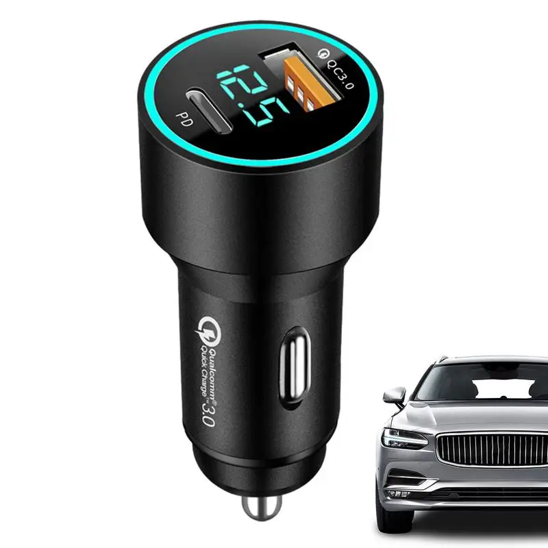 

USB Car Phone Charger QC3.0 PD20W Charger Adapter For Mobile Phone Plug And Play Auto Charger Adapter For RVs Sedans SUVs Trucks