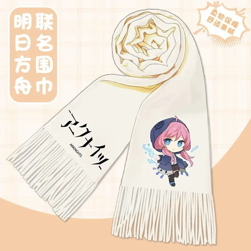 متوفر في المخزون لعبة أنيمي الفرسان 2025 كوس Muelsyse Shu SilverAsh Theresa وما إلى ذلك. وشاح مريح كارتوني لطيف للجنسين