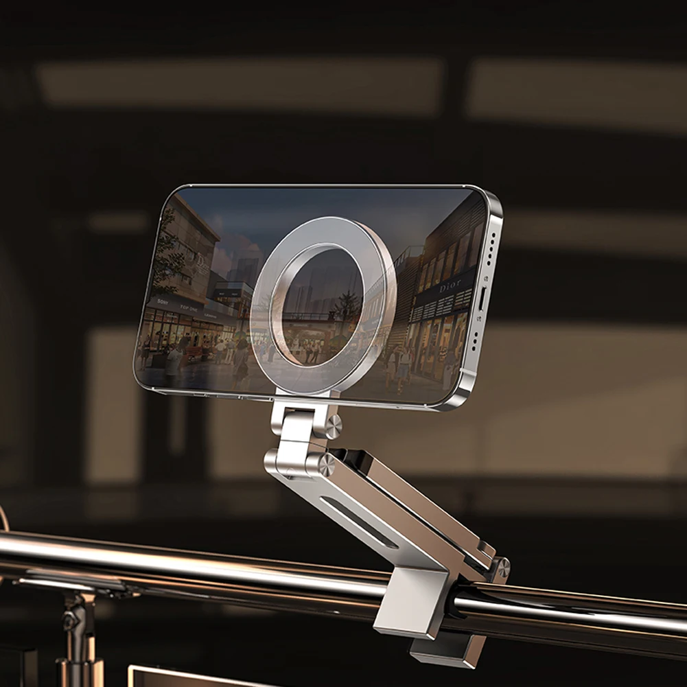 

For Magsafe Airplane Phone Holder Foldable Tripod Portable Magnetic Phone Holder Travel Phone Stand for iPhone 16 15 14 13