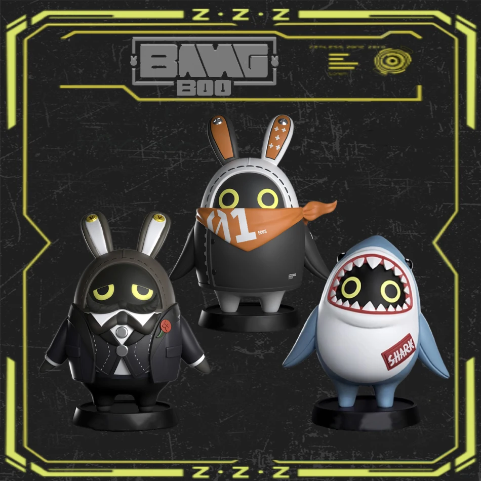 Jogo zenless zona zero figura bangboo eOUS sharkboo amillion anime acessórios pvc borracha macia estatueta ornamento brinquedos boneca presentes
