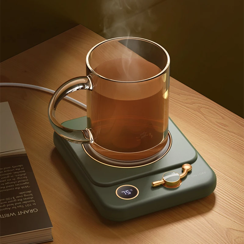 Home Office Heating Coaster Constant Temperature 3 Gear Settings Electric Coffee Cup Heater Keep Milk Tea Cup Warm Heating Mat